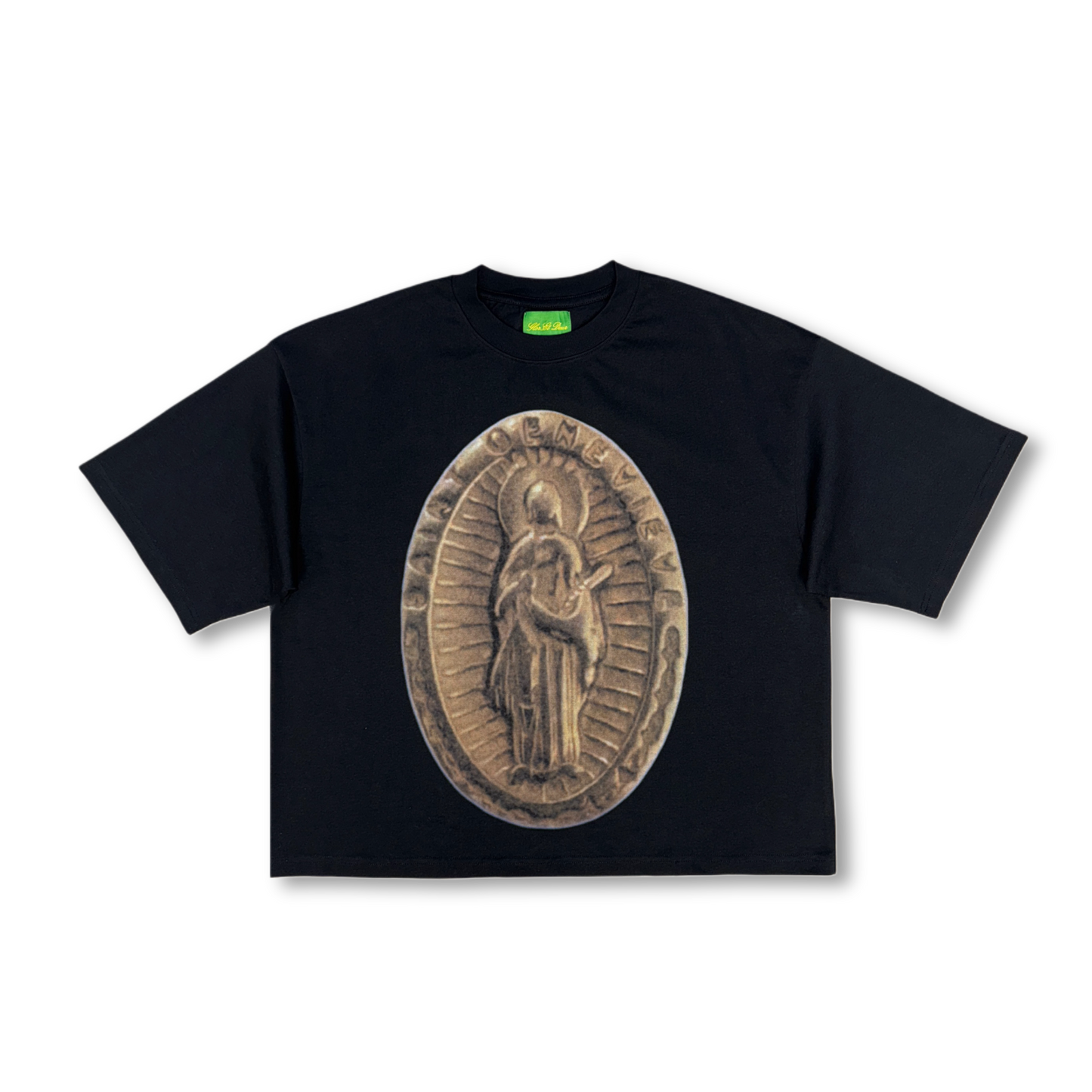 SAINTE GENEVIEVE BOXY TEE - BLACK