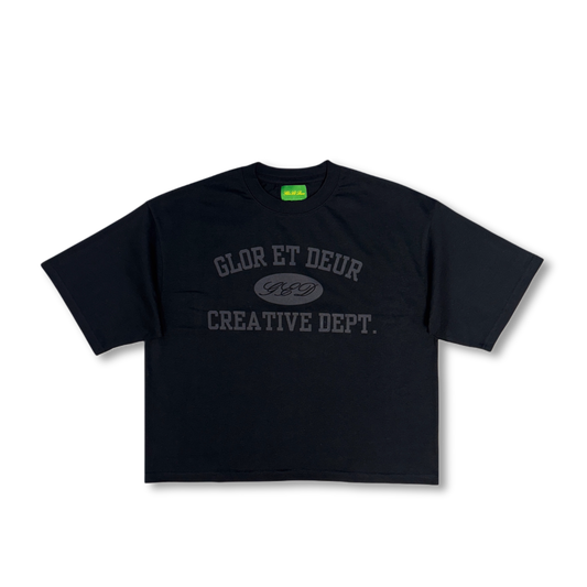 CREATIVE BOXY TEE - BLACK
